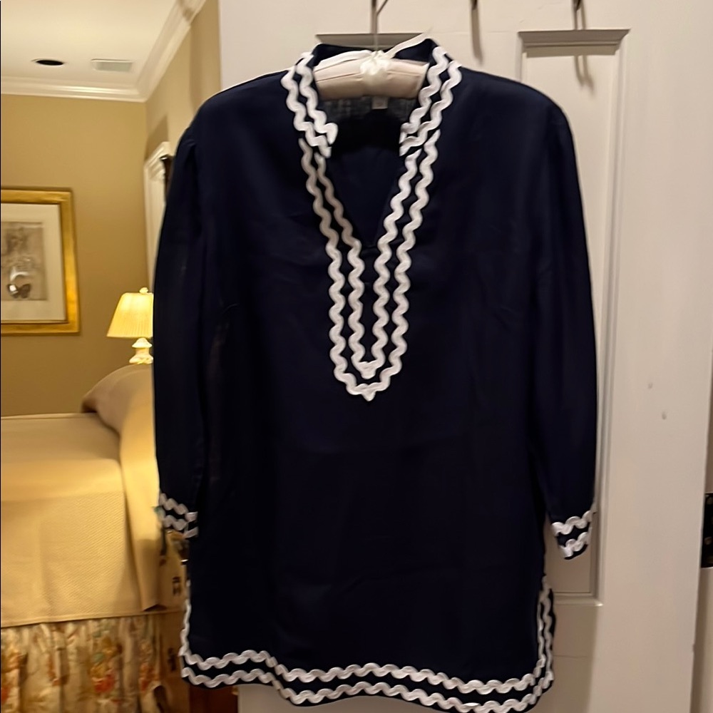 Navy Tunic with White Trim